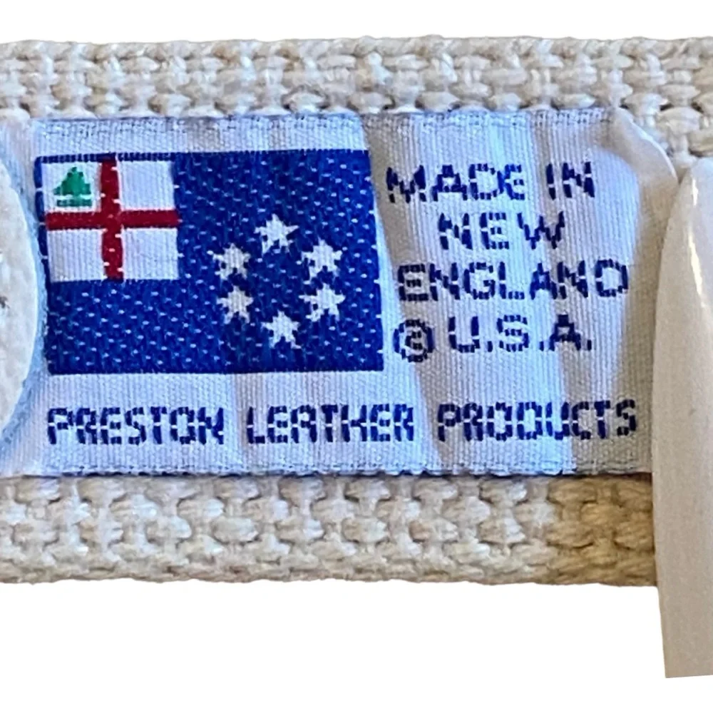 Preston Leather Products Women’s Croquet Themed Belt Size 39